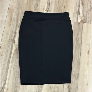 Marled Elegant Black Pencil Skirt size L